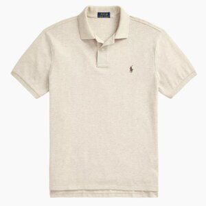 Polo Ralph Lauren Men's Dune Tan Cotton Polo Custom Fit Size L